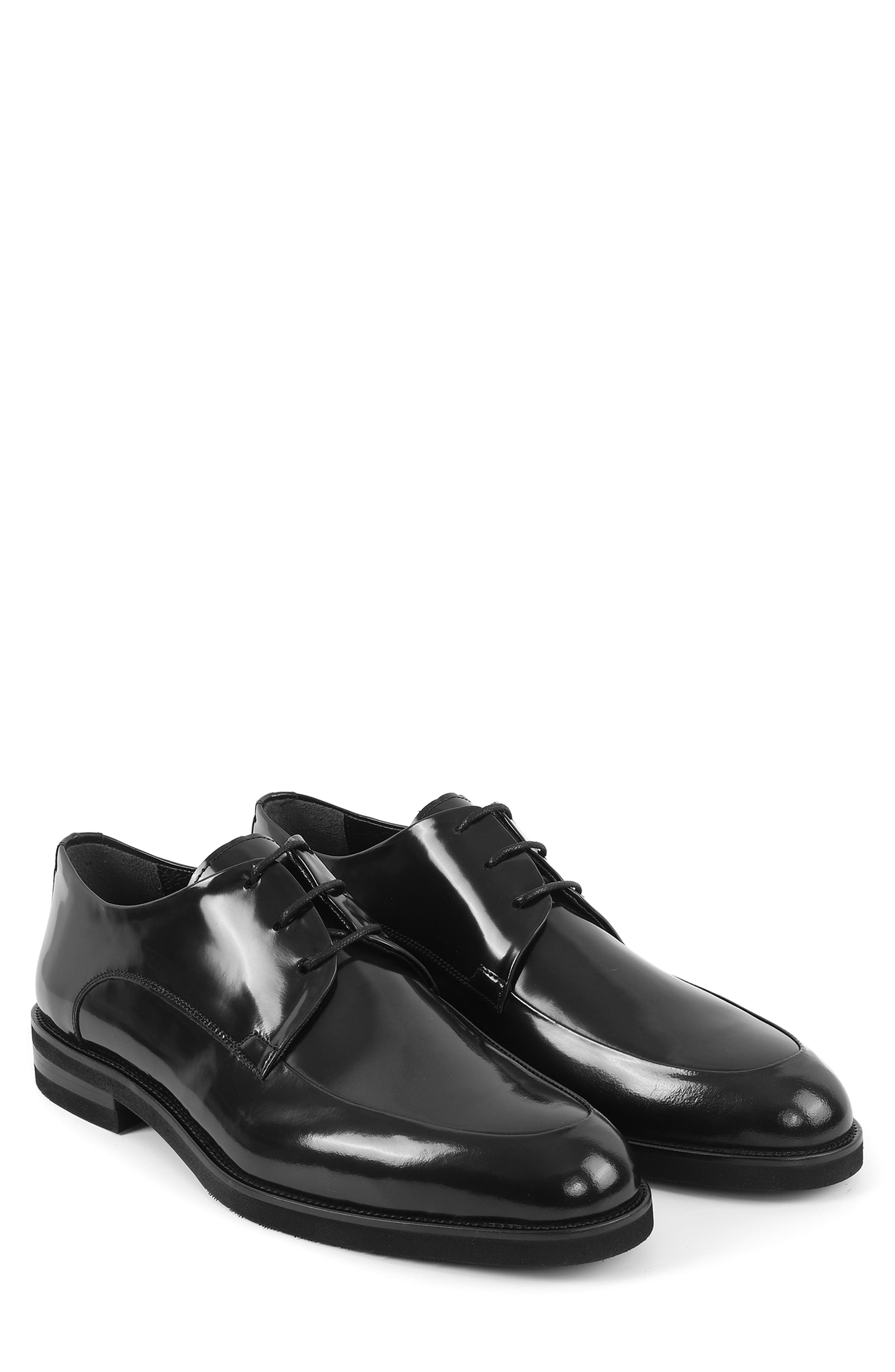 VELLAPAIS Caronari Plain Toe Derby, Alternate, color, Black