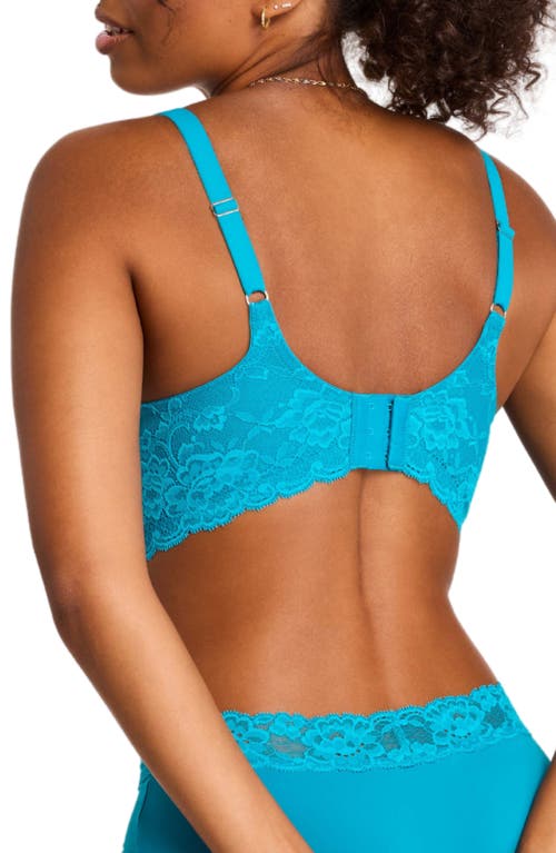 Montelle Intimates Muse Full Cup Lace Bra In Turquoise