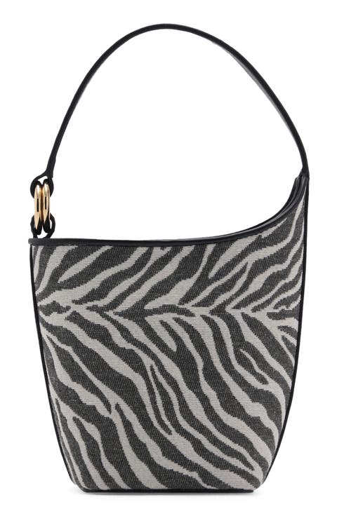 Zebra Print Bucket Bag