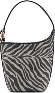 MANGO Zebra Print Bucket Bag