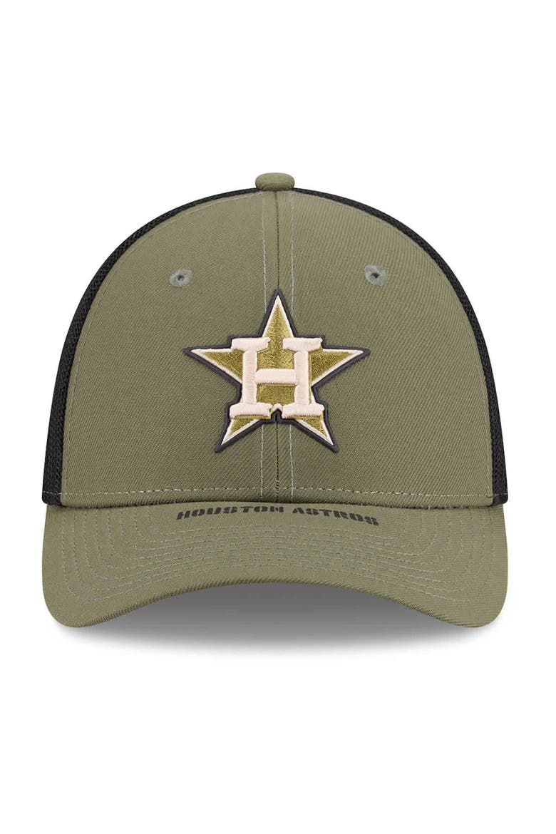 Men's New Era  Olive Houston Astros 2026 Armed Forces Day 39THIRTY M-Crown Flex Hat, Alternate, color, Olive