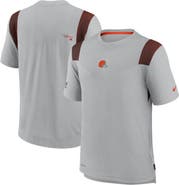 Nike Men's Nike Gray Cleveland Browns Sideline Player UV Performance T-Shirt