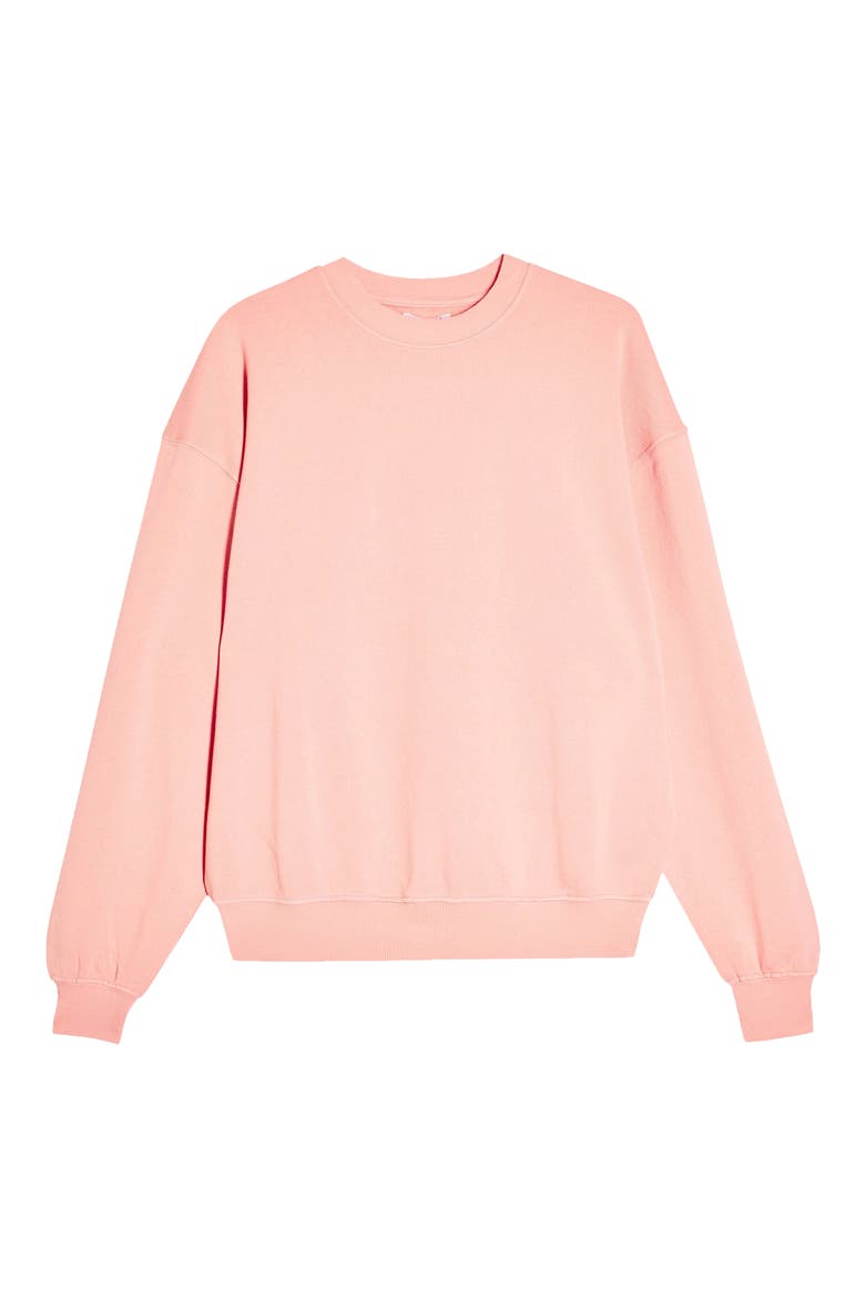 Stonewash Crew Sweatshirt, Alternate, color, DUSTY PINK