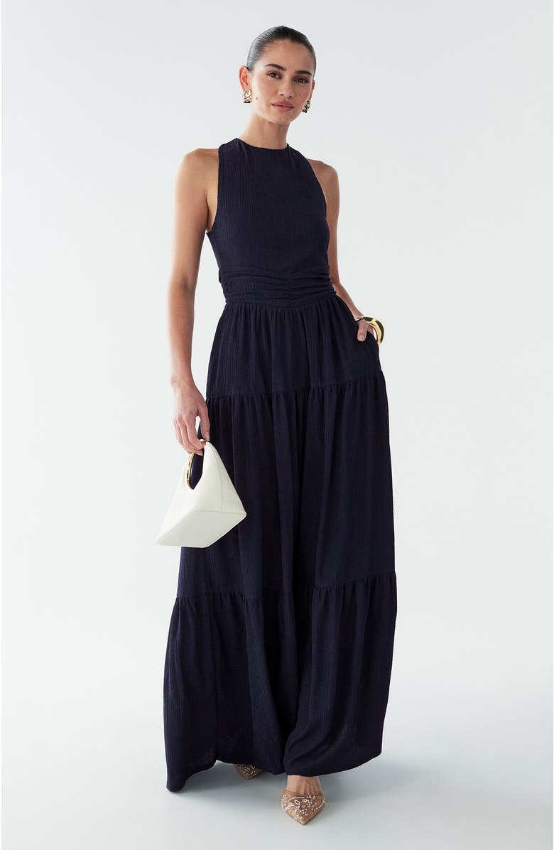BWLDR Brooks Maxi Dress, Alternate, color, Navy Blue
