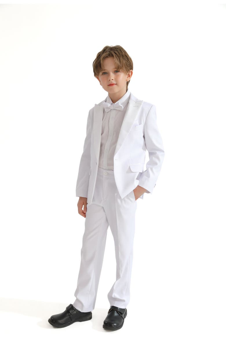 MOUSTACHE Peak Lapel Suit, Alternate, color, White