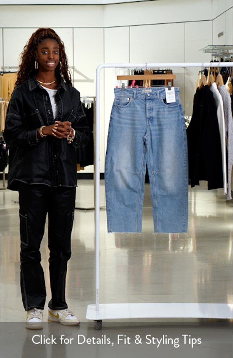 The Petite Darted Barrel Leg Jeans, sales video thumbnail