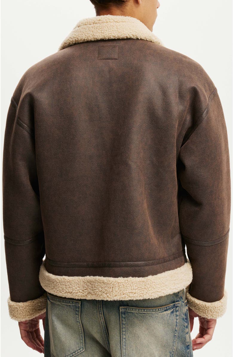 Cotton On Faux Sherling Jacket, Alternate, color, 