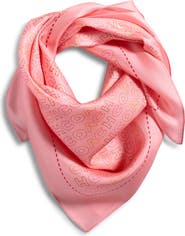 COACH Logo Square Silk Scarf