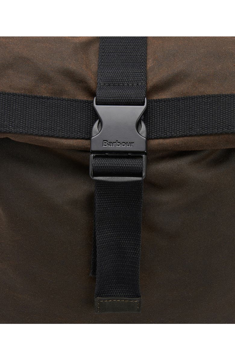 Barbour Field Waxed Cotton Backpack, Alternate, color,