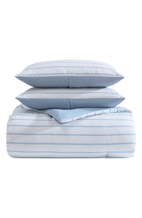 Chambray Waves Microfiber Comforter Set