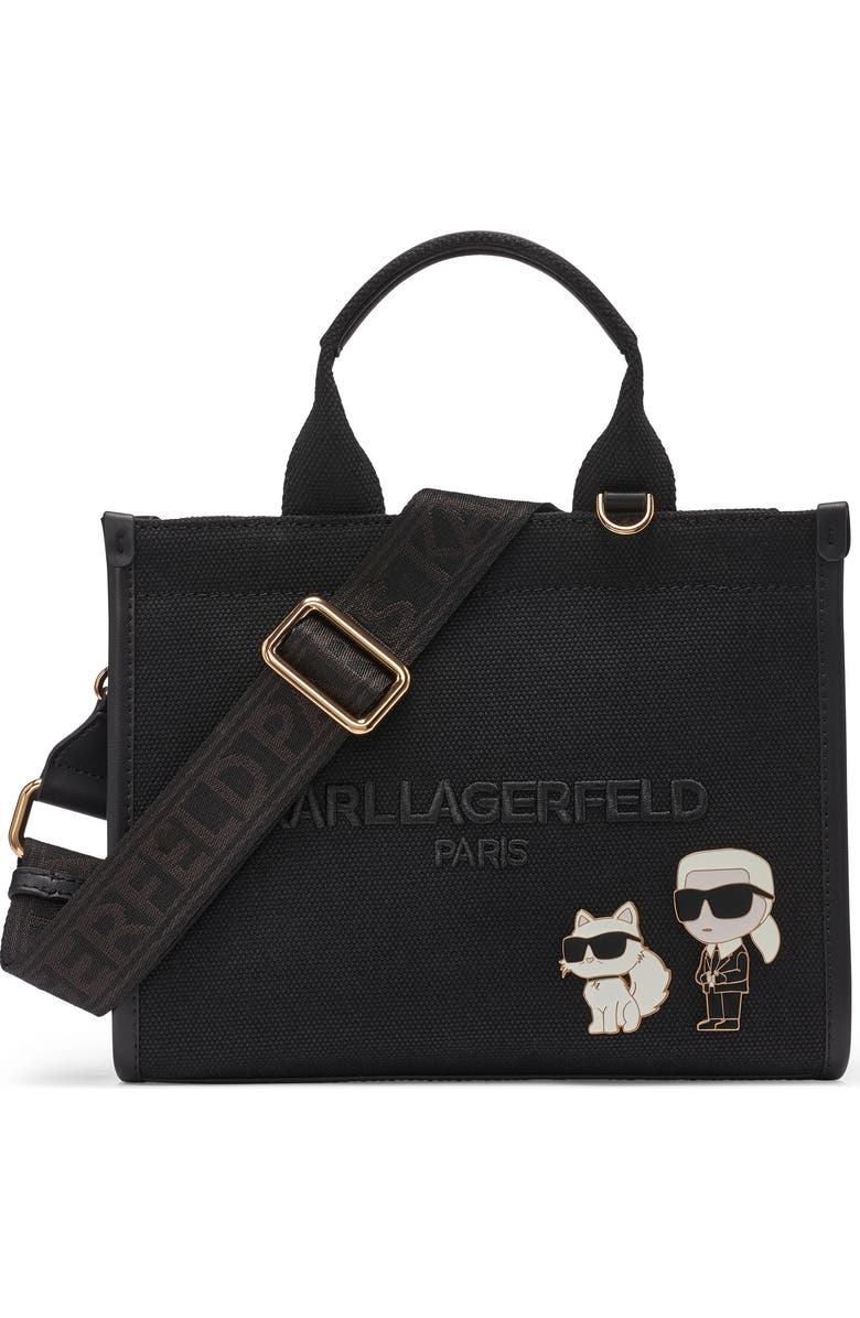 KARL LAGERFELD PARIS Kristina Satchel, Main, color, Black