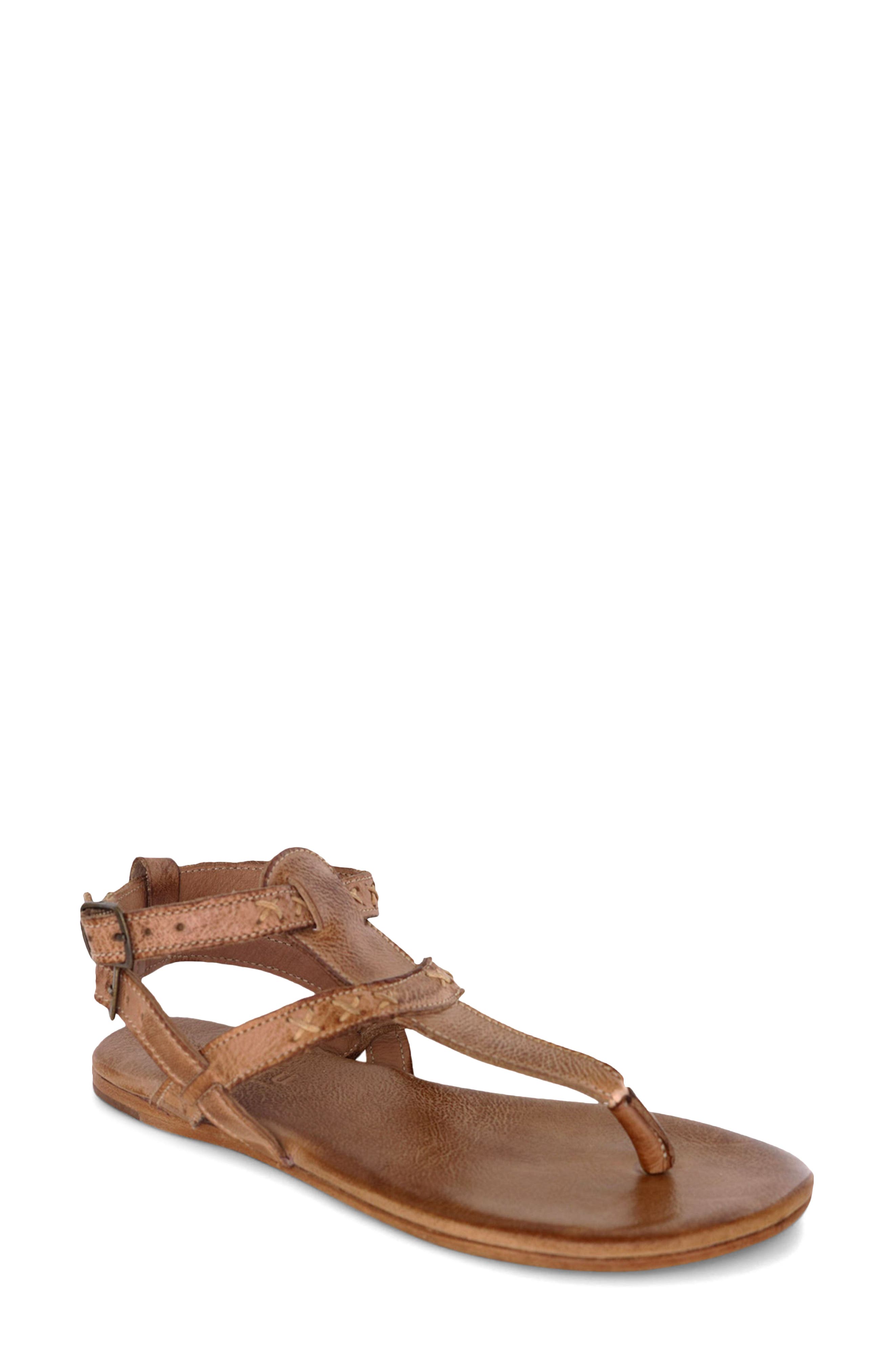 Bed Stu Moon Ankle Strap Sandal, Main, color, Tan Dip Dye