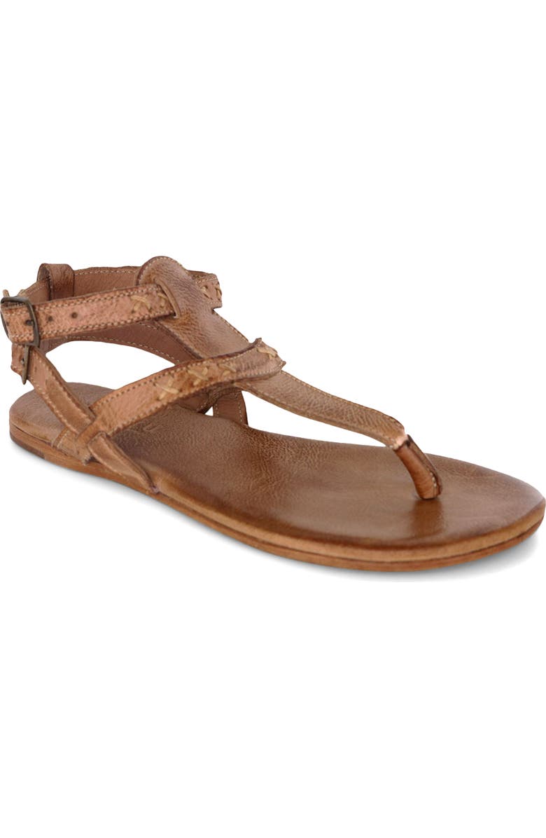 Bed Stu Moon Ankle Strap Sandal, Main, color, Tan Dip Dye