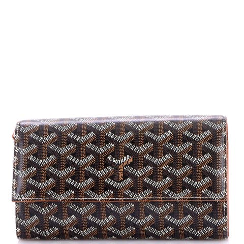 Varenne Continental Wallet with Strap Coated Canvas