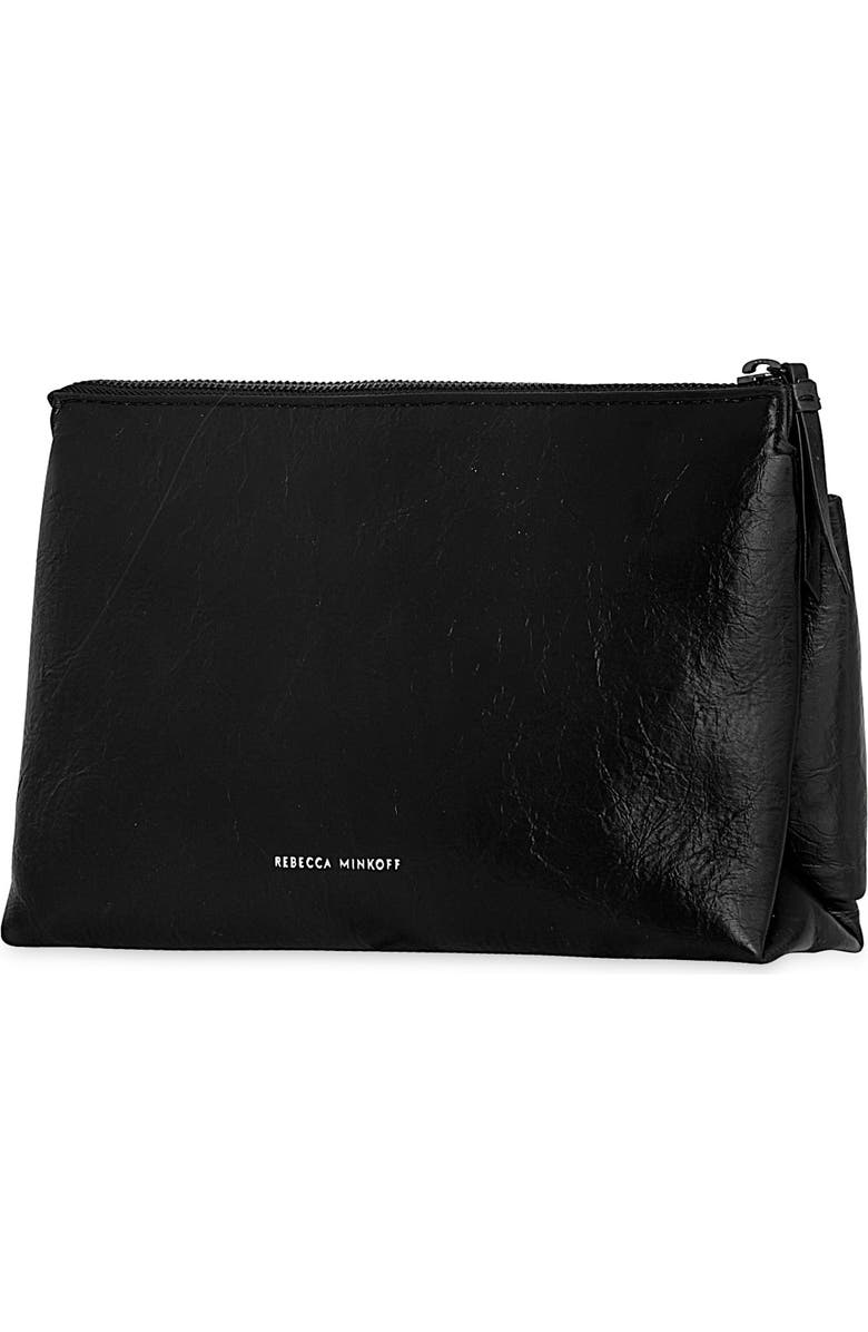 Rebecca Minkoff Bow Clutch, Alternate, color, Black