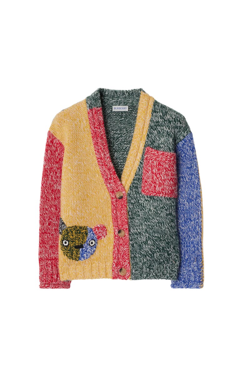 Burberry Colour Block Cashmere Cardigan, Main, color,
