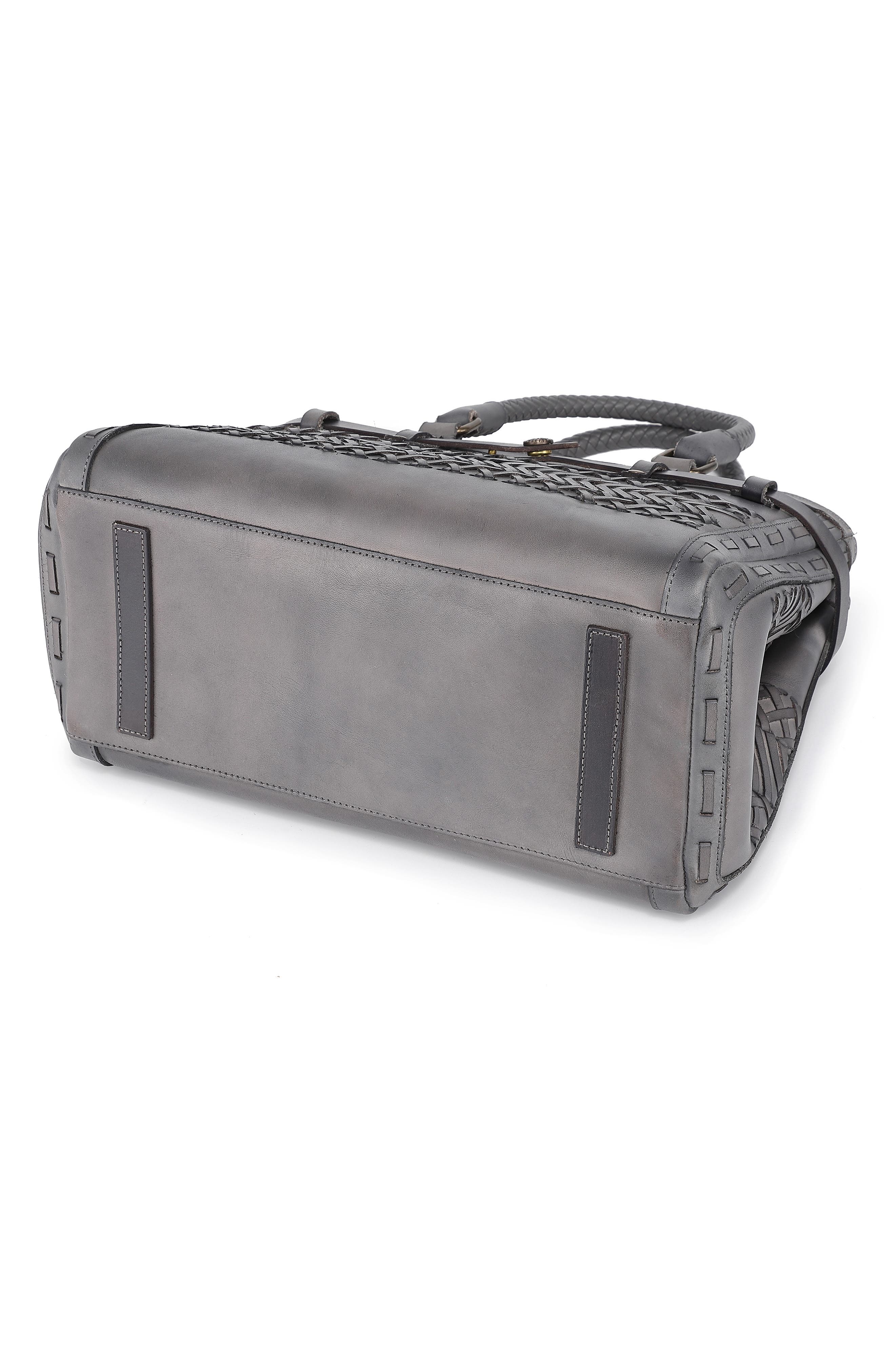 OLD TREND Woven Leather Satchel, Alternate, color, 