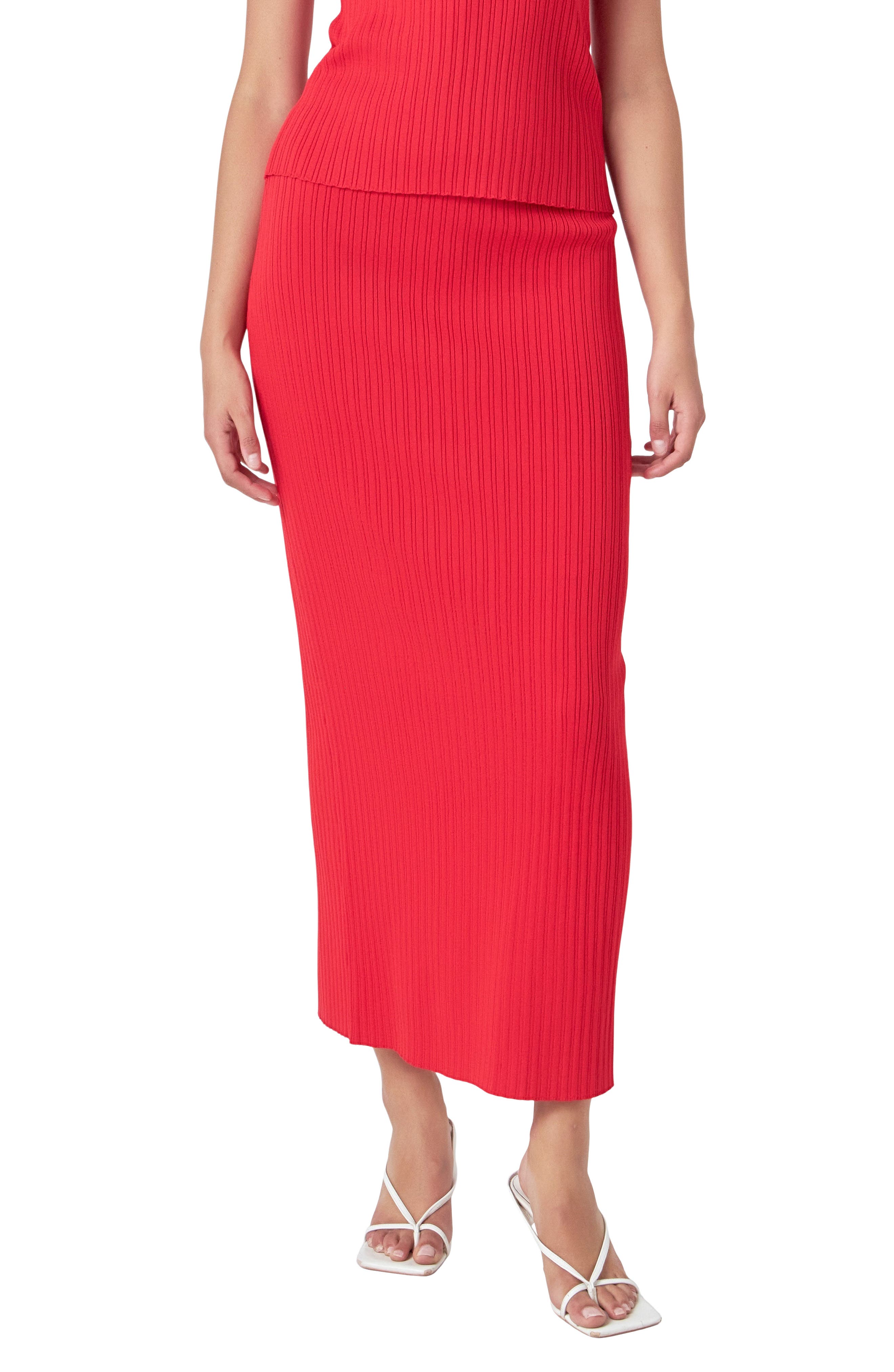 Rib Maxi Skirt - image 3