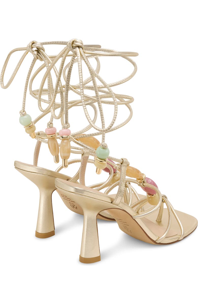 Stuart Weitzman Majorca Wrap Sandal 85, Alternate, color, Platino Silver