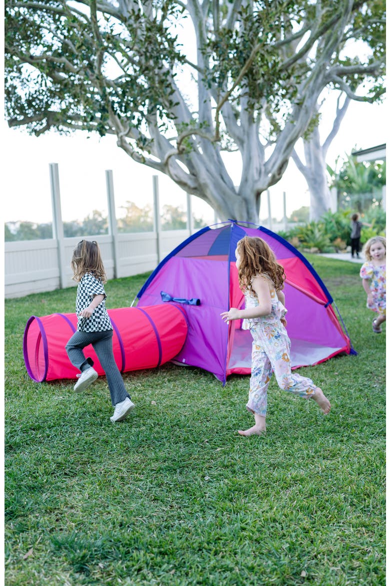 Kids' Berry Cute Waterproof Play Tent & Tunnel Combo, Alternate, color, PINK