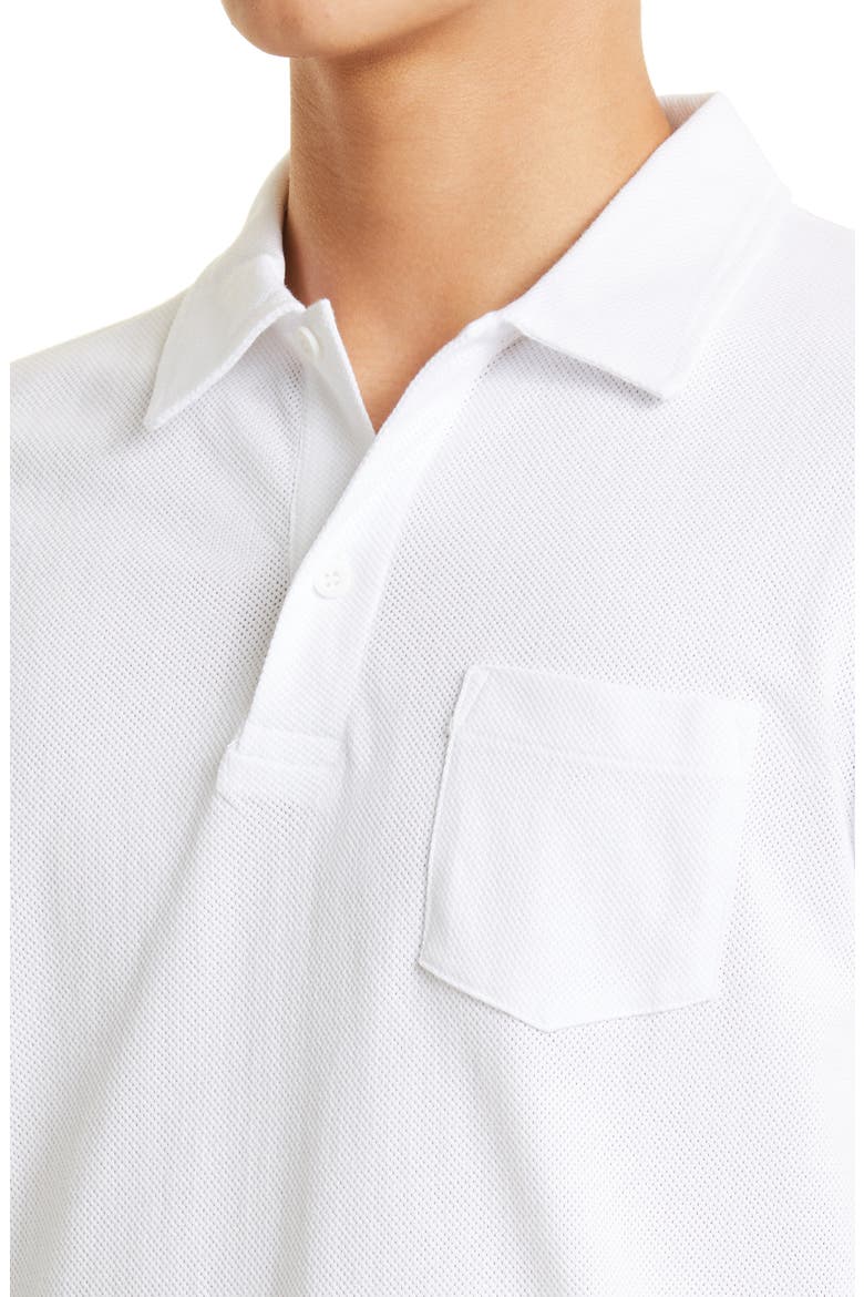 Men's Riviera Cotton Polo, Alternate, color, WHITE