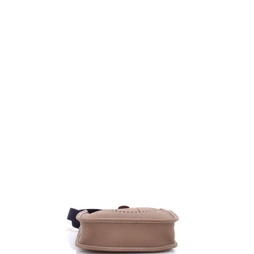 Pre-owned Hermes Hermes Evelyne Bag Gen Iii Clemence Tpm In Brown