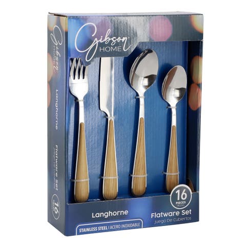 16 Piece Langhorne Stainless Steel Flatware Set