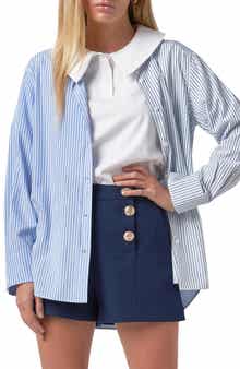 English Factory Mix Print Blouse