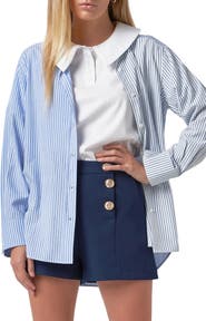 English Factory Mix Print Blouse