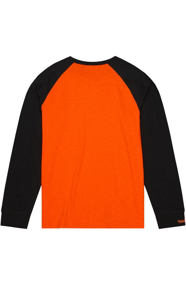 Mitchell & Ness Men's Mitchell & Ness Orange Oklahoma State Cowboys Legendary Slub Raglan Long Sleeve T-Shirt, Alternate, color, Orange