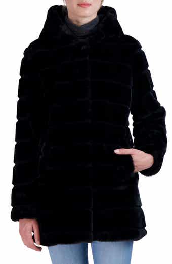 Sebby Hooded Faux Fur Jacket