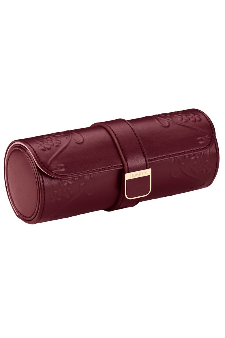 X LIBERTY Triple Watch Roll, Alternate, color, Burgundy