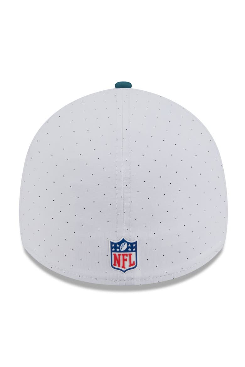 Men's New Era  White/Midnight Green Philadelphia Eagles 2025 NFL Training Camp 39THIRTY Flex Hat, Alternate, color, White