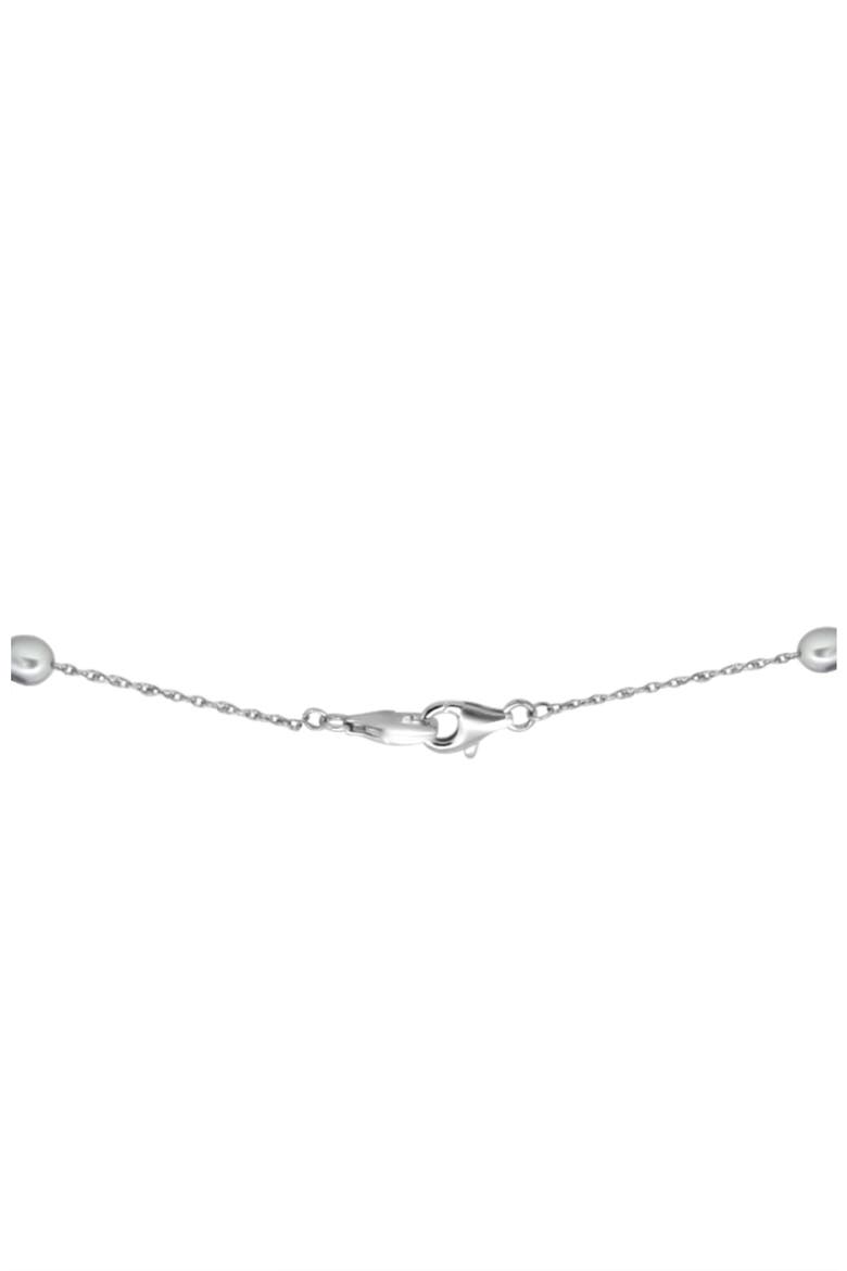 Grey Freshwater Pearl Beaded Station Necklace, Alternate, color, GREY