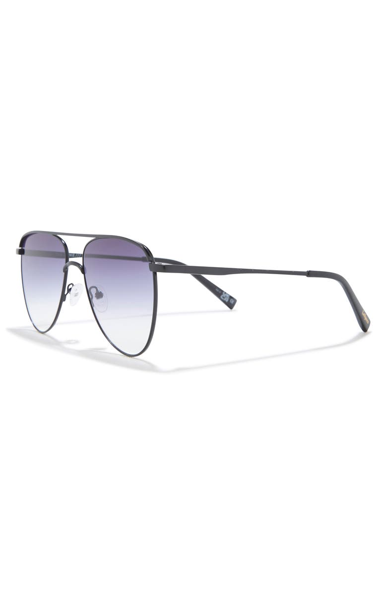 Le Specs The Duke 57mm Aviator Sunglasses, Alternate, color, Matte Black
