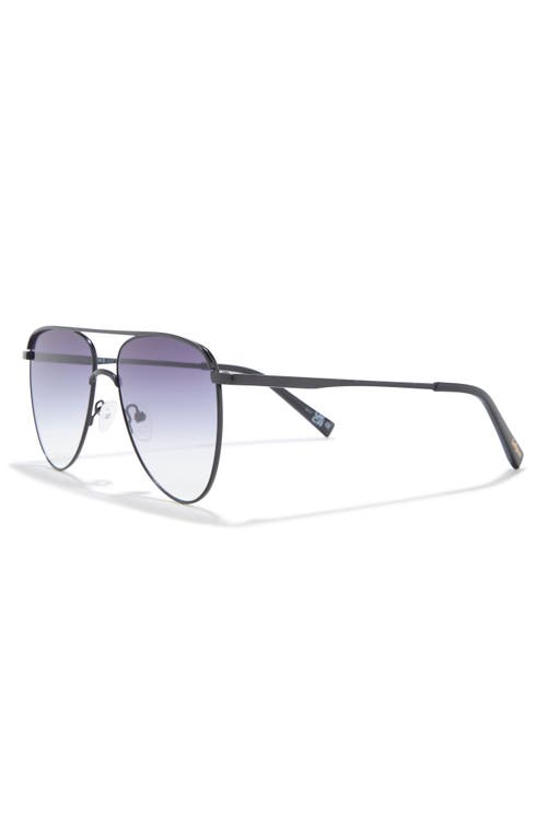Le Specs The Duke 57mm Aviator Sunglasses In Black