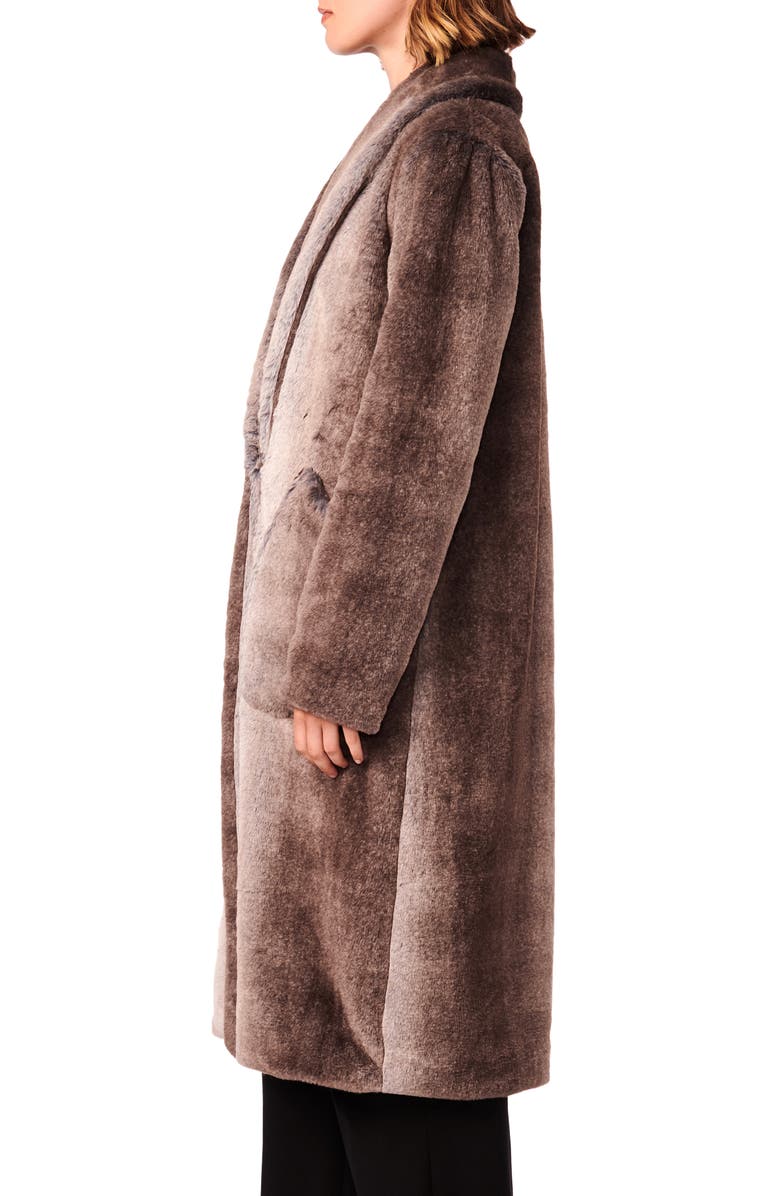 Bernardo Ombre Faux Fur Longline Coat, Alternate, color, 