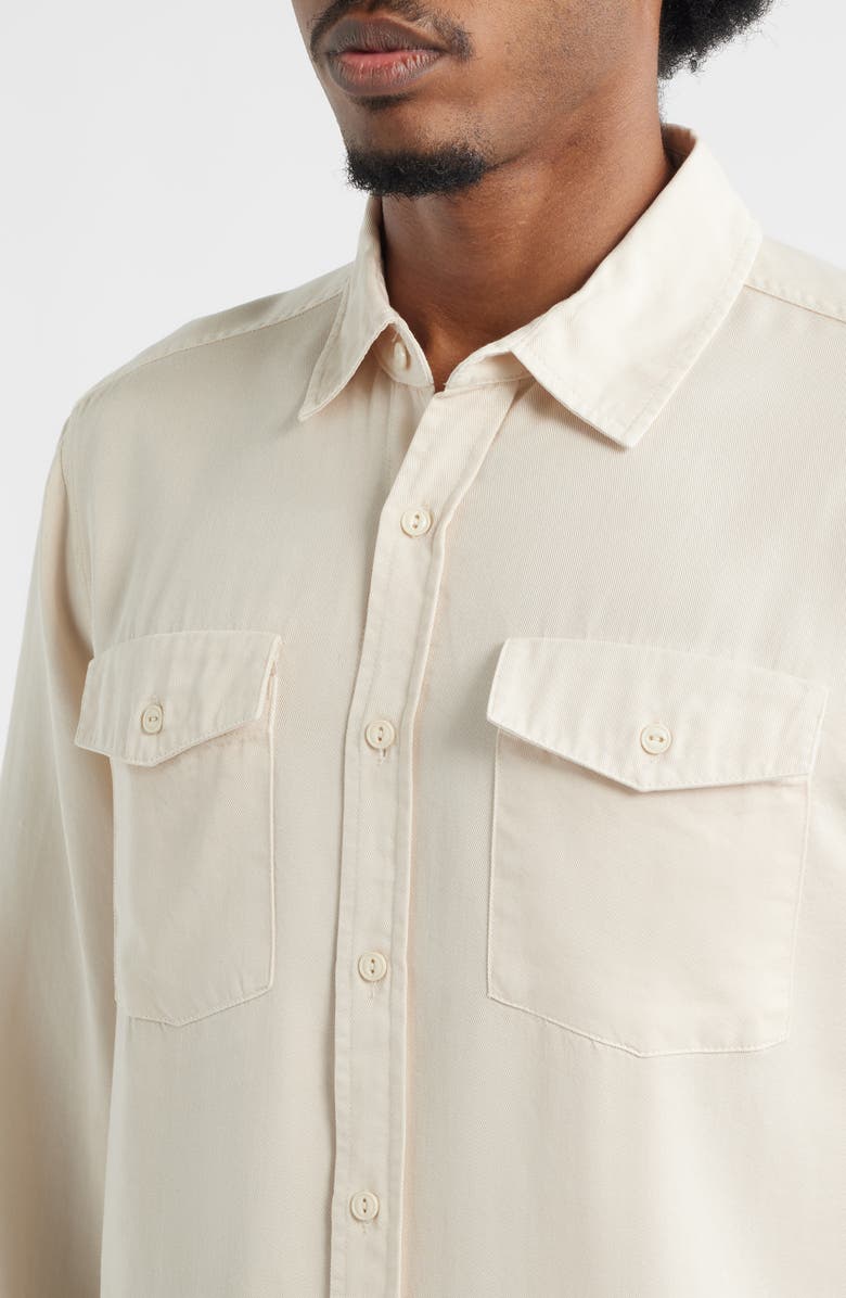 Brixton Cool Comfort Wayne Button-Up Shirt, Alternate, color, Whitecap