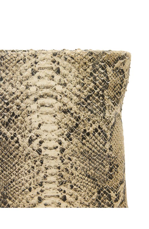 Allsaints Bettina Snakeskin Embossed Leather Clutch In Neutral