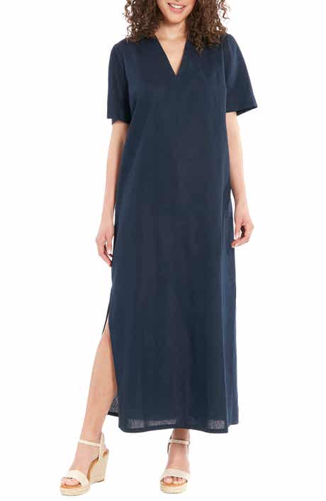 London Times V-Neck Maxi Dress