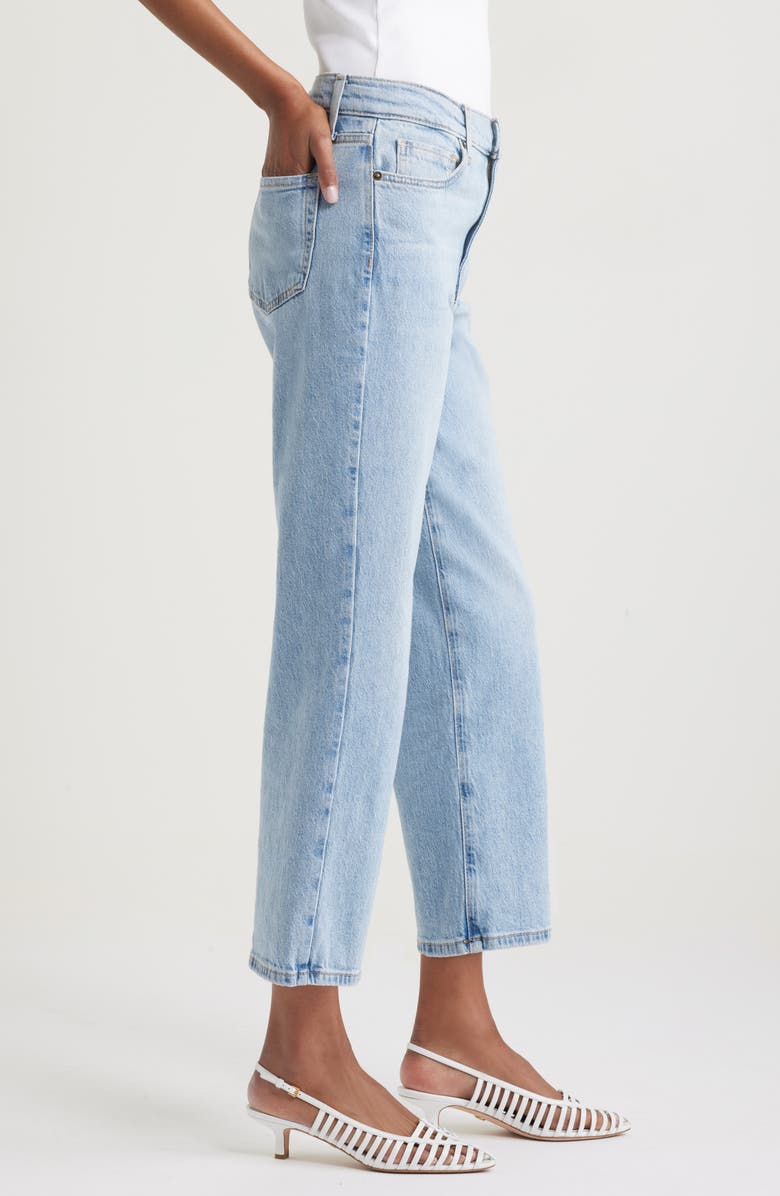 Nordstrom High Waist Relaxed Straight Leg Jeans, Alternate, color,