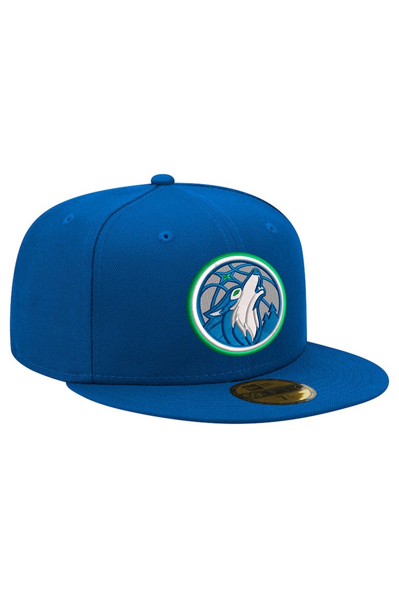 Men's New Era Blue Minnesota Timberwolves 59FIFTY Fitted Hat, Alternate, color, Blue