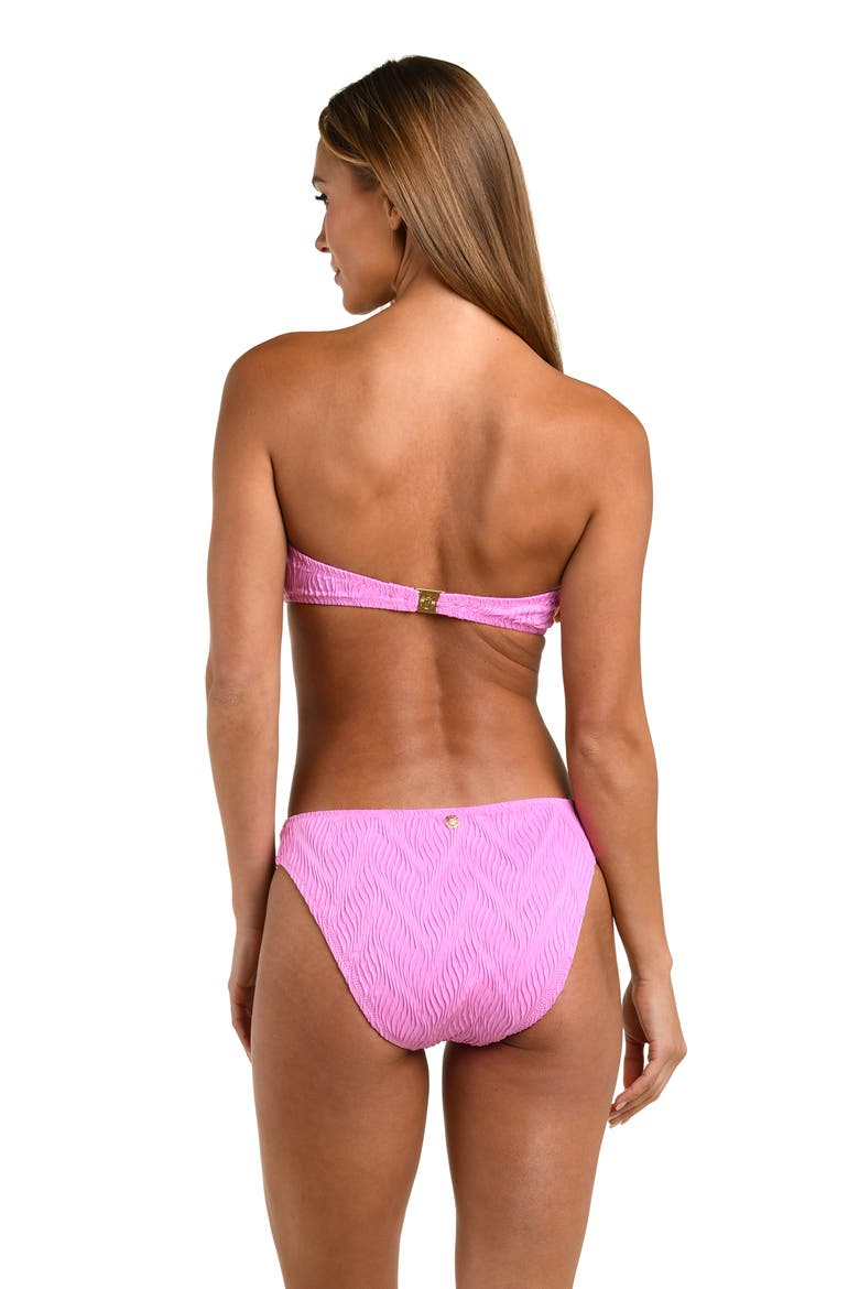 Ethereal Echo Jacquard Bandeau Bikini Top, Alternate, color, BLUSH