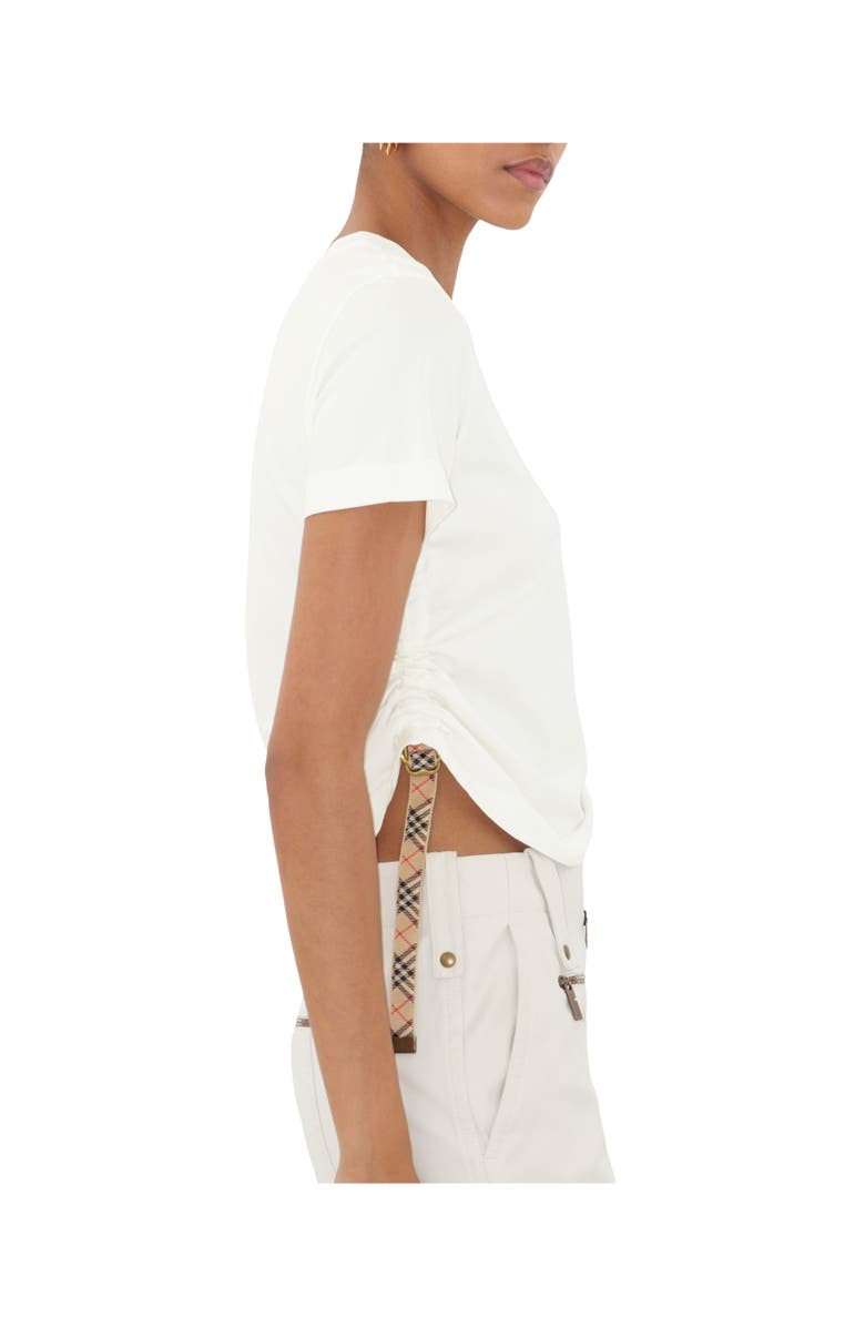 Burberry Festival Cotton T-shirt, Alternate, color, Chalk White