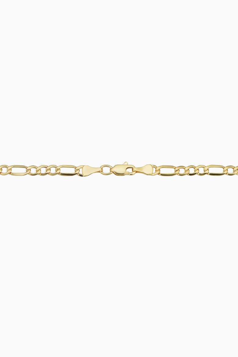 14K Gold Florentine Figaro Necklace, Alternate, color, Yellow Gold