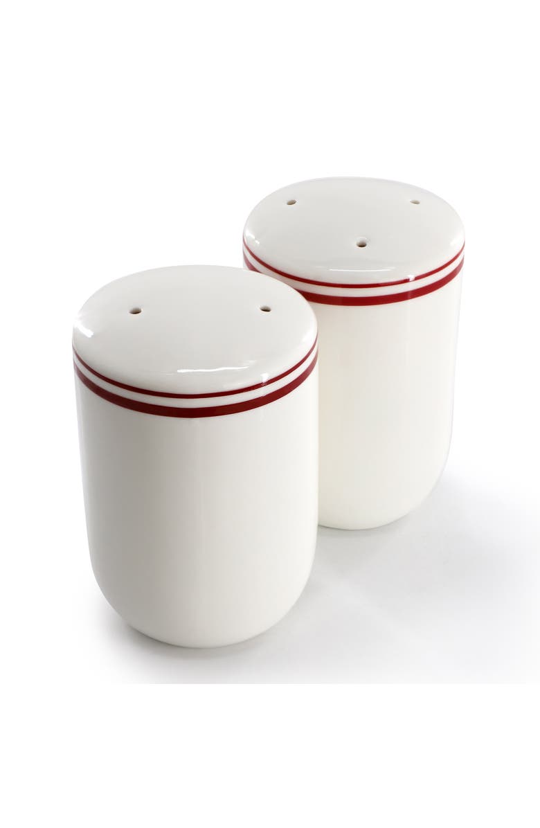 Sur La Table Le Marais Fine Ceramic Salt and Pepper Shaker Set, Alternate, color, Brick