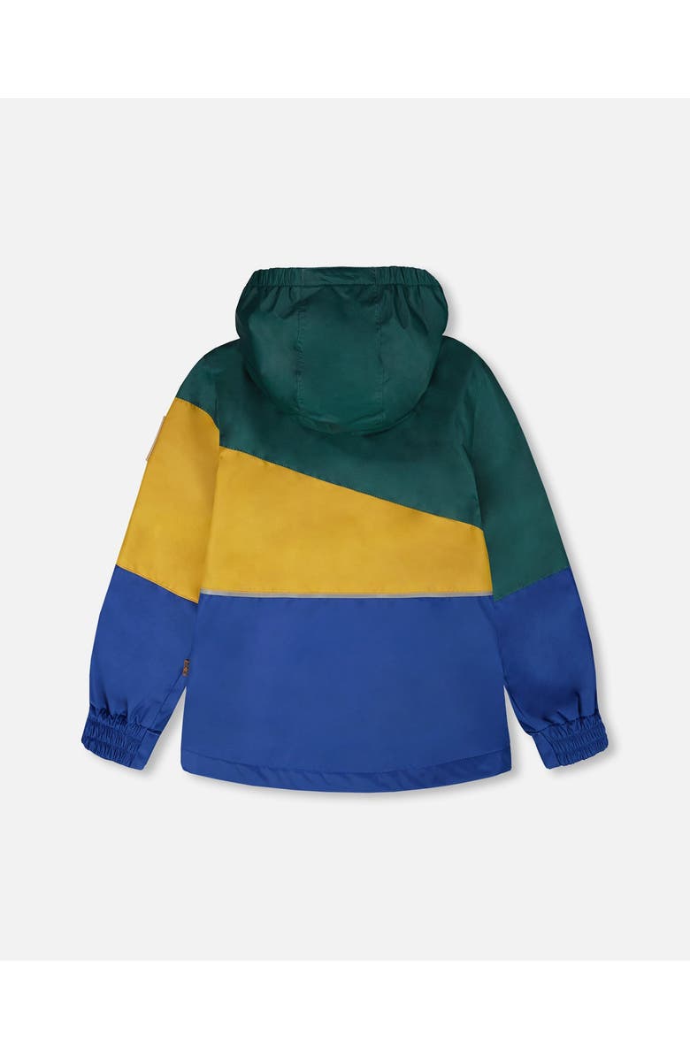Deux par Deux Mid-Season Two-Piece Outerwear Set, Alternate, color, Green, Yellow And Blue