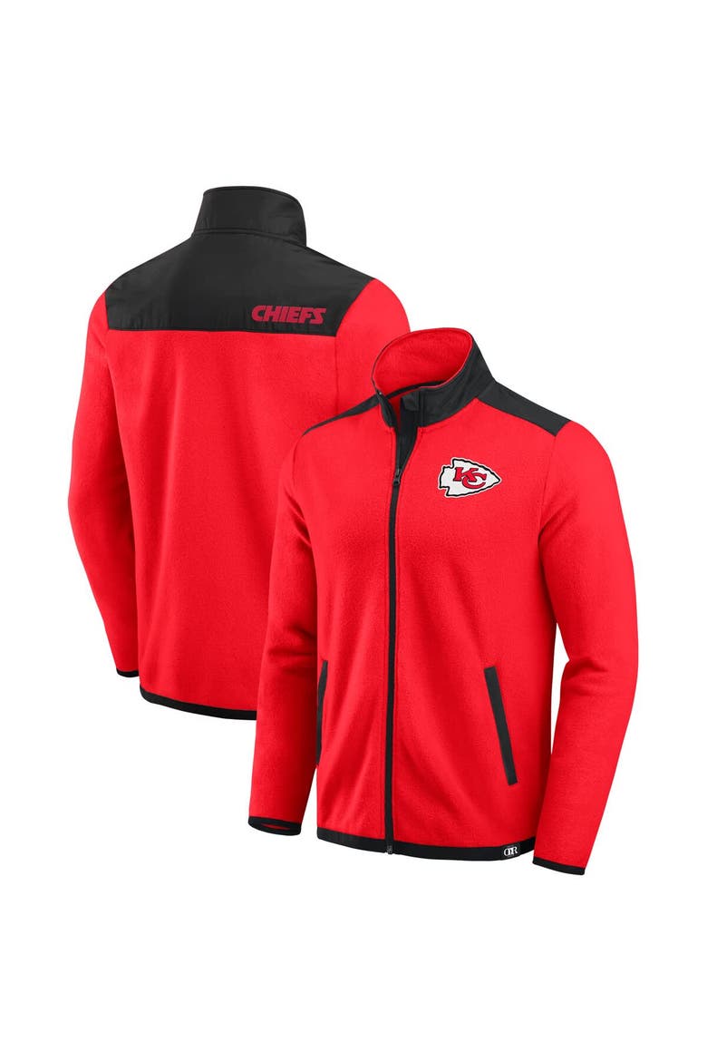 Men's Darius Rucker Collection by Fanatics Red Kansas City Chiefs Color Block Polar Fleece Full-Zip Jacket, Main, color, Red