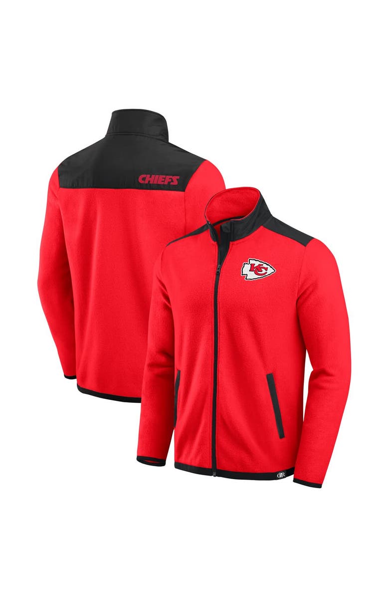 Darius Rucker Collection by Fanatics Men's Darius Rucker Collection by Fanatics Red Kansas City Chiefs Color Block Polar Fleece Full-Zip Jacket, Main, color, 