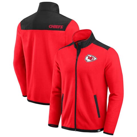 Men's Darius Rucker Collection by Fanatics Red Kansas City Chiefs Color Block Polar Fleece Full-Zip Jacket